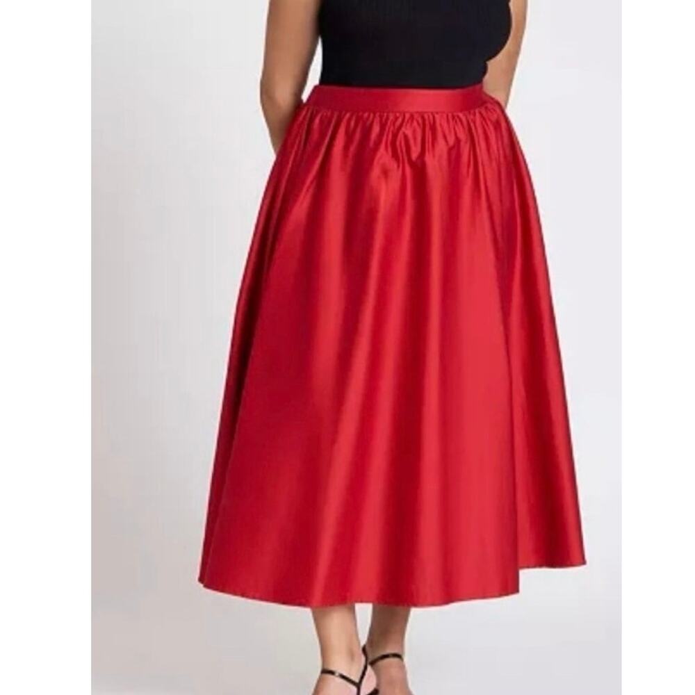 ELOQUII Skirt Women's Size 16 NWT Full A-Line Midi holiday evening occasion plus